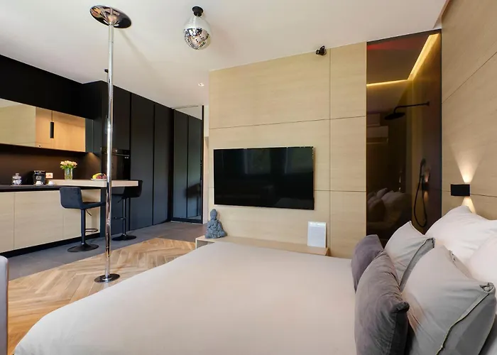 Lupoapartments Z Jacuzzi Pole Dance Leczycka 29 Klimatyzacja Parking Dostep Na Kod * Łódź