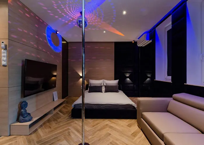 Lupoapartments Z Jacuzzi Pole Dance Leczycka 29 Klimatyzacja Parking Dostep Na Kod