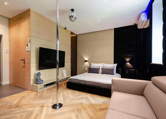 Lupoapartments Z Jacuzzi Pole Dance Leczycka 29 Klimatyzacja Parking Dostep Na Kod Lejlighed