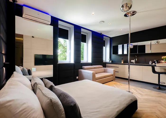 Lupoapartments Z Jacuzzi Pole Dance Leczycka 29 Klimatyzacja Parking Dostep Na Kod * Łódź